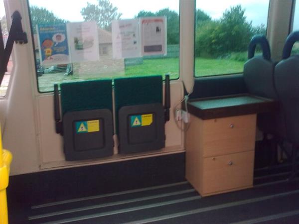 2002 Optare Alero low floor Expo bus. 2002 Optare Alero low floor Expo bus.
