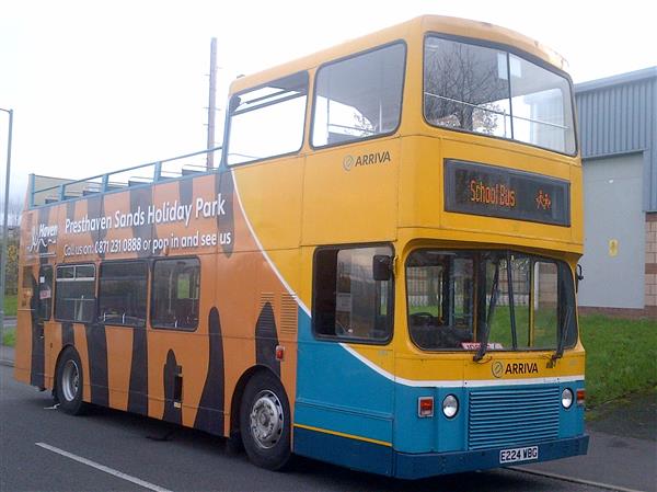 1988 LEYLAND OLYMPIAN SEMI OPEN TOP BUS 1988 LEYLAND OLYMPIAN SEMI OPEN TOP BUS