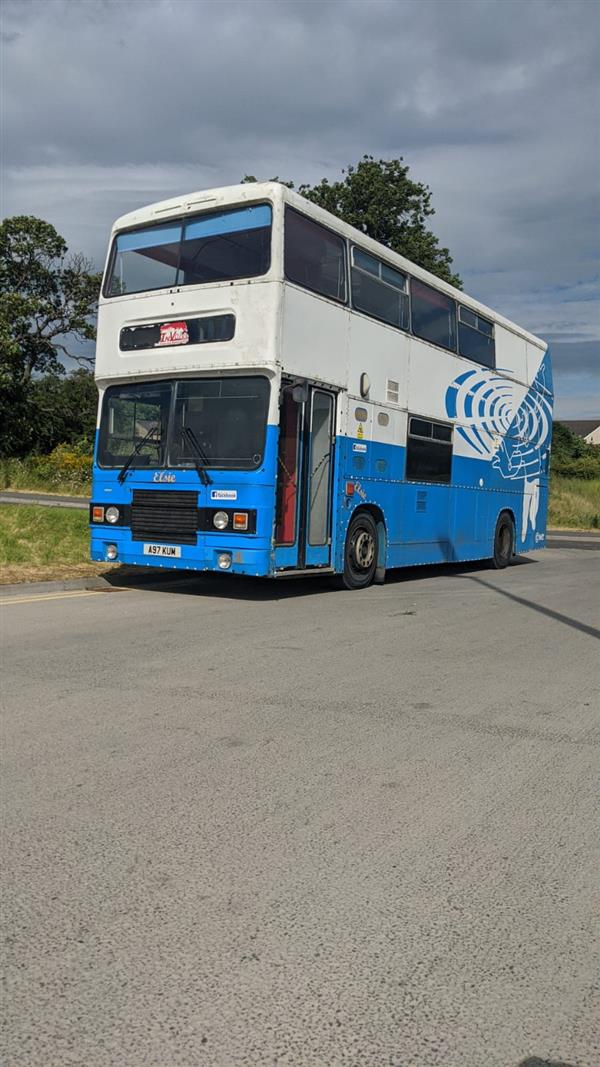Mobile youth club Leyland Olympian double decker Mobile youth club Leyland Olympian double decker