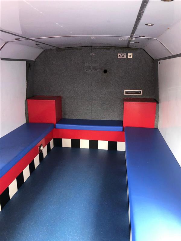 Mobile youth club Leyland Olympian double decker Mobile youth club Leyland Olympian double decker