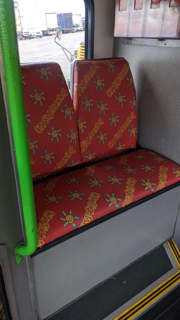 Convertible open top double decker bus, Volvo Olympian, use with or without roof.