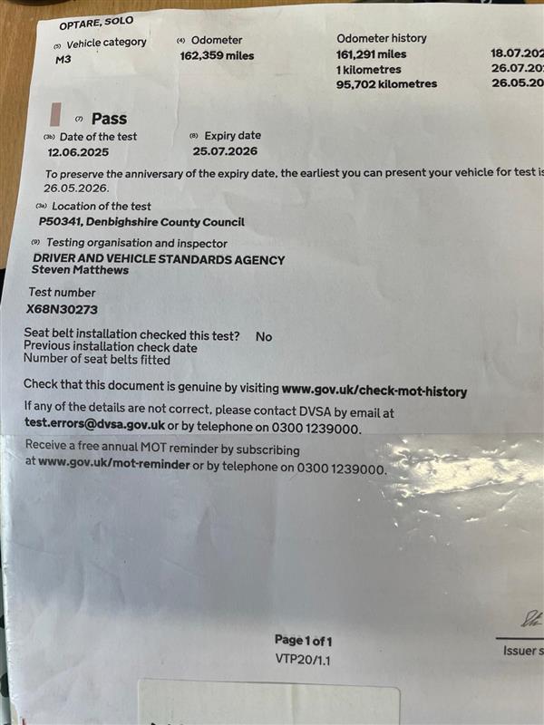 2007 Optare Solo 25 seater 2007 Optare Solo 25 seater