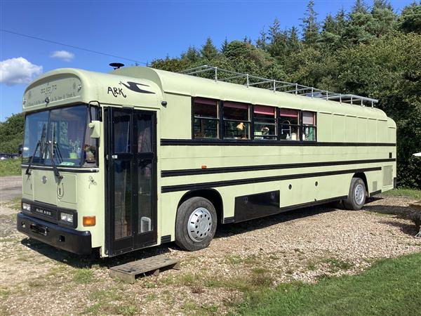 Incredible family home built on a bluebird Scholl bus