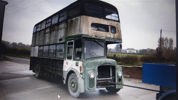 Leyland Pd3 Titan double decker in need of restoration. 
