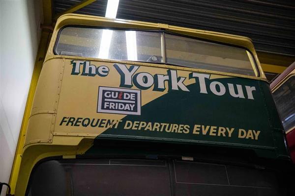 LEYLAND OPEN TOP DOUBLE DECKER IN HOLLAND